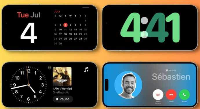 天元苹果手机维修分享iOS17横屏充电待机显示有什么好处 