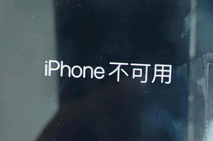 天元苹果服务网点分享锁屏界面显示“iPhone 不可用”如何解决 